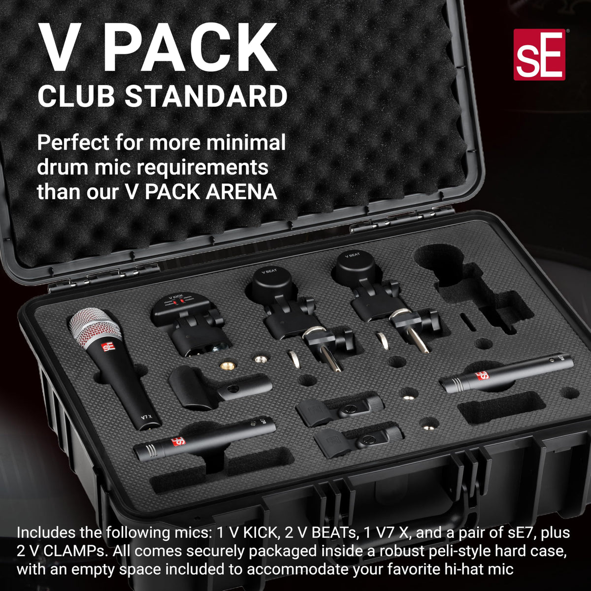 sE Electronics V PACK CLUB STANDARD Drum Mic Kit