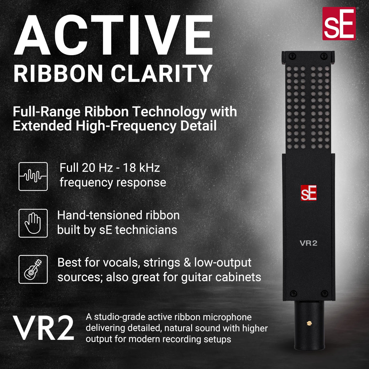 sE Electronics VR2 Active Ribbon Microphone