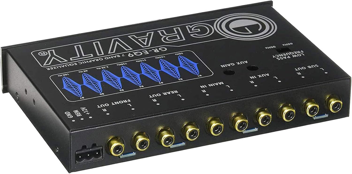 Gravity GR-EQ9 7-Band 1/2 DIN Car Audio Equalizer