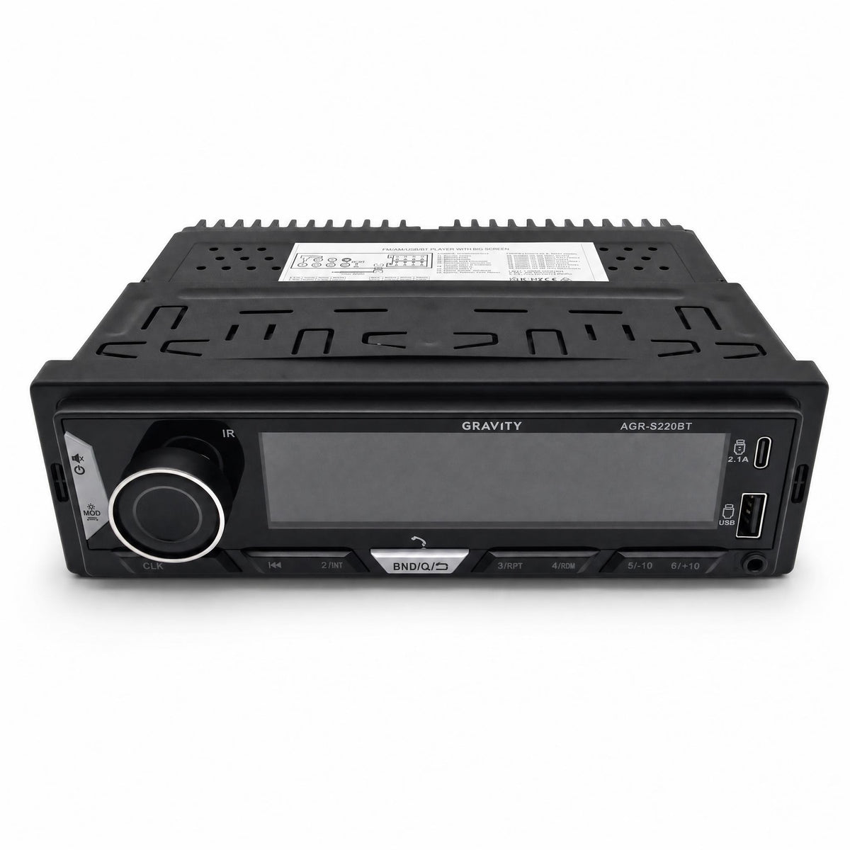 Gravity AGR-S220BT Single DIN Bluetooth Digital Media Receiver