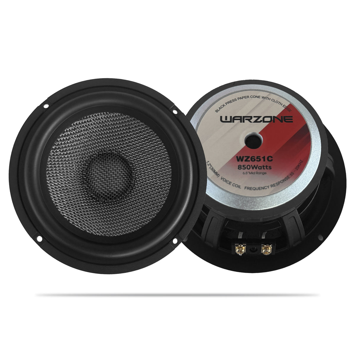 Warzone WZ-651C 6.5" 2-Way Component Speakers