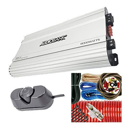 AudioBank 0 Gauge Complete Amplifier Wiring Kit - Handles Up To 8000W, Car Stereo Install