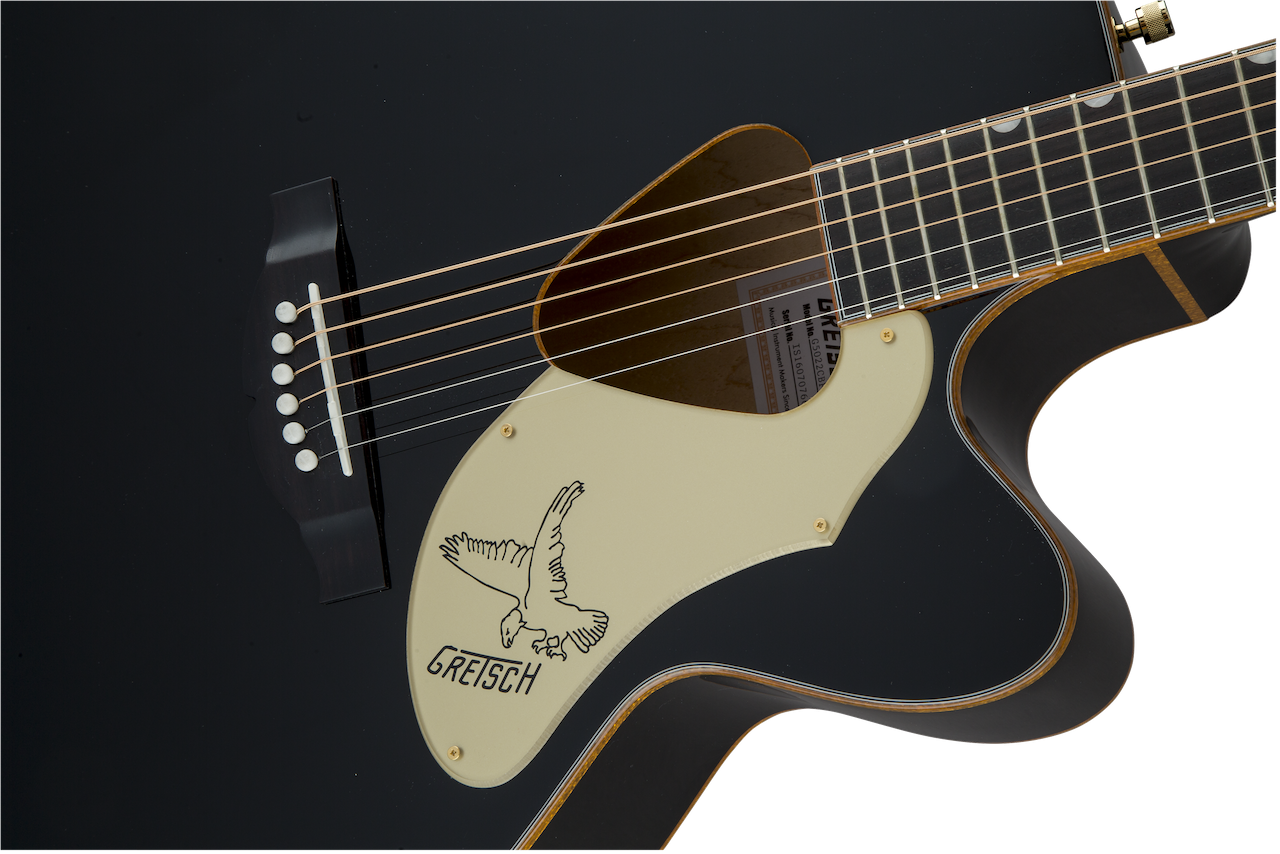 Gretsch G5022CBFE Rancher Falcon Jumbo Cutaway Acoustic-Electric Guitar - Black