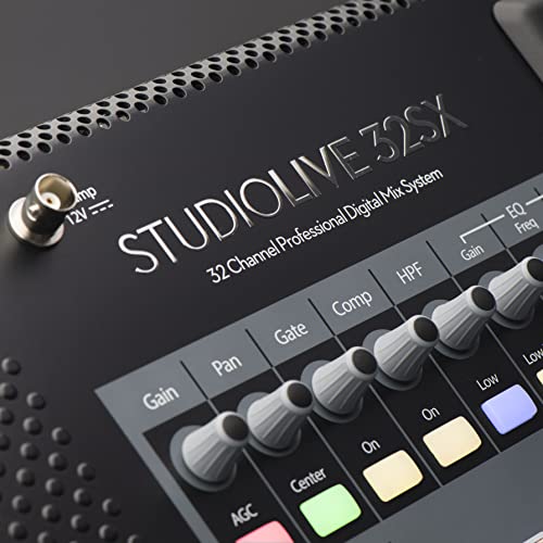 PreSonus StudioLive 32SX Compact 32-channel/26-bus digital mixer with AVB networking and dual-core FLEX DSP Engine