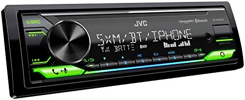 JVC KD-X370BTS Digital Media Receiver w/Bluetooth/Amazon Alexa/USB/SiriusXM/App Bundle with Metra IB3.5MM 6 Foot 3.5mm Male to 3.5mm Male 6 ft. Aux Cable (2 Item)