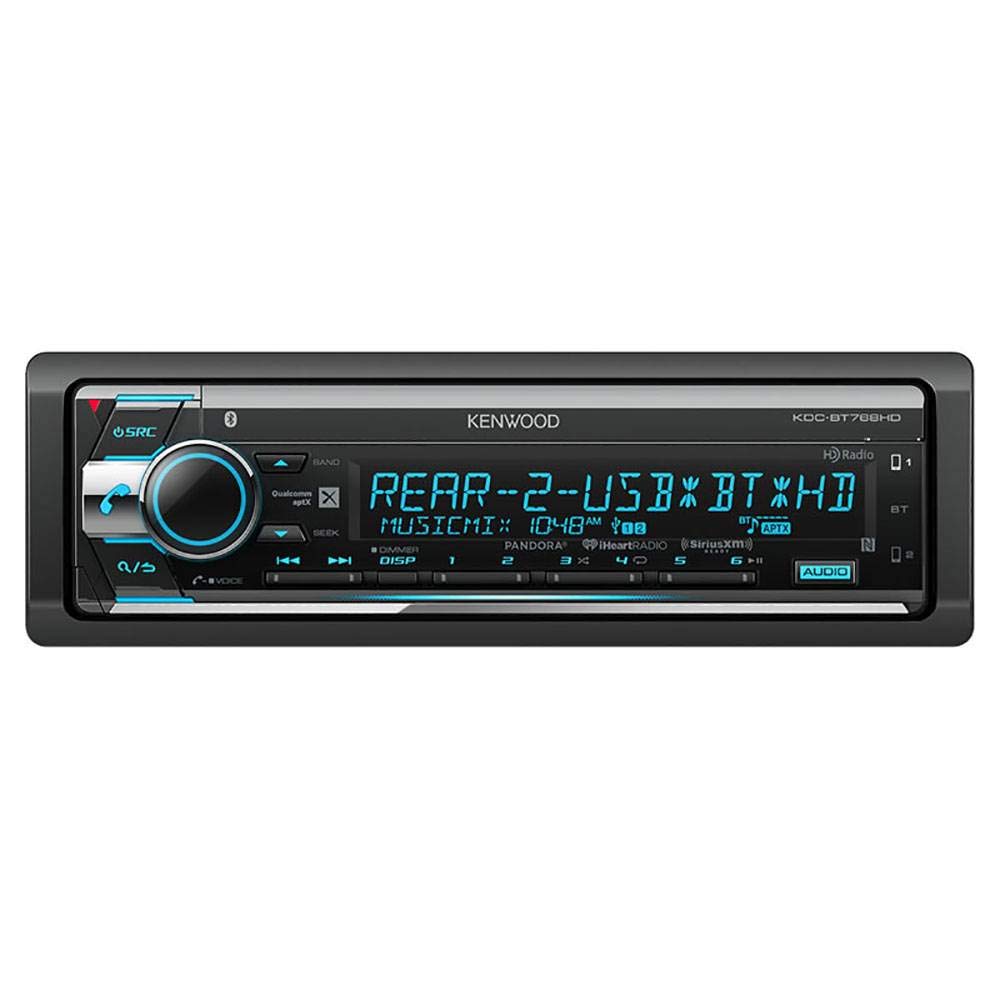 Kenwood KDC-BT768HD Car Audio CD Receiver with Built-In Bluetooth and HD Radio