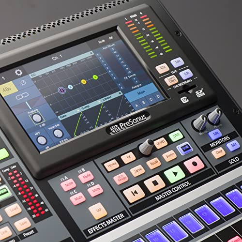 PreSonus StudioLive 32SC Compact 32-channel/26-bus digital mixer with AVB networking and dual-core FLEX DSP Engine
