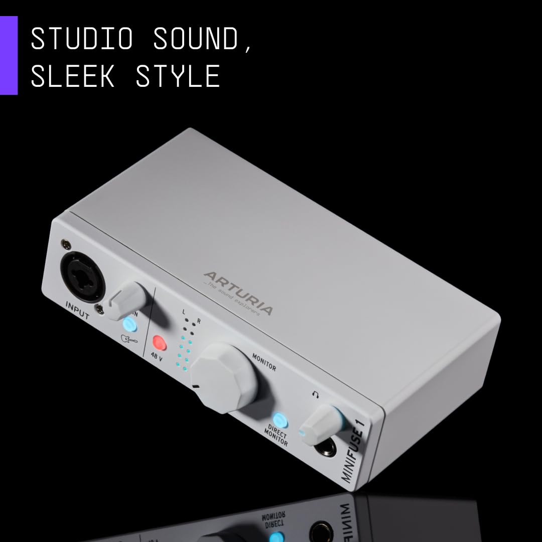 Arturia MiniFuse 1 White USB Audio Interface