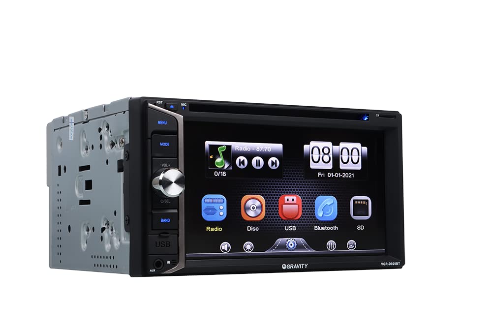 Gravity VGR-D920BT 6.2" Double DIN DVD Receiver