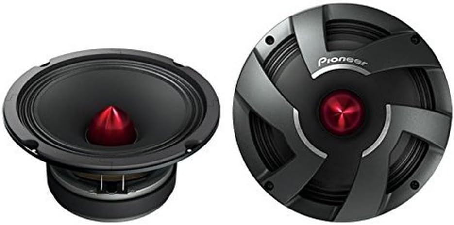 Pioneer TS-M800PRO 8-Inch PRO Series High Efficiency Mid-Bass Car Speaker Drivers - Pair