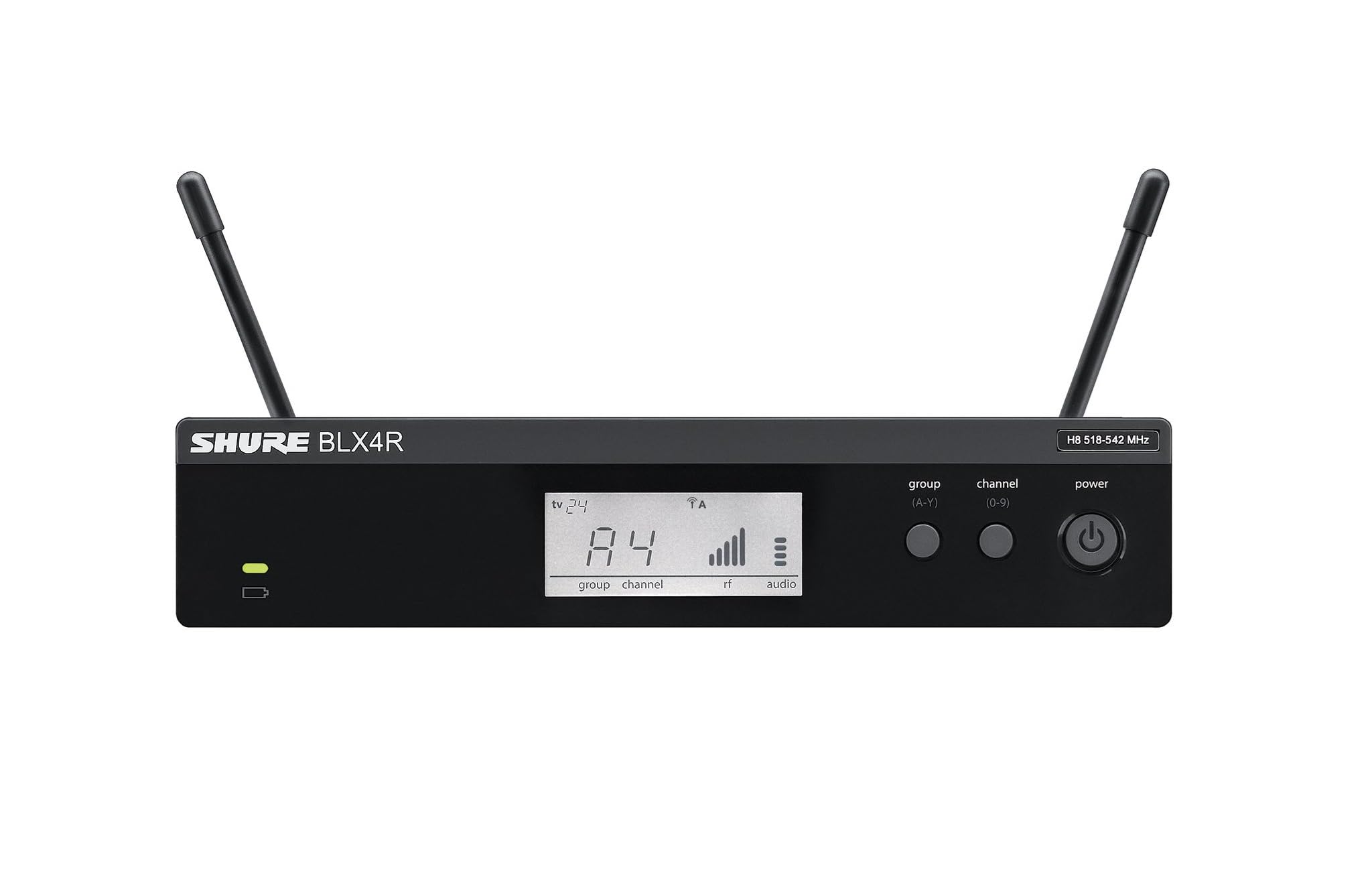 Shure BLX14R/MX53 Wireless Microphone System - 14-Hour Battery Life, 300 ft Range, UHF | MX153 Headset Mic, Single Channel Rack Mount Receiver | J11 Band (BLX14R/MX53-J11)