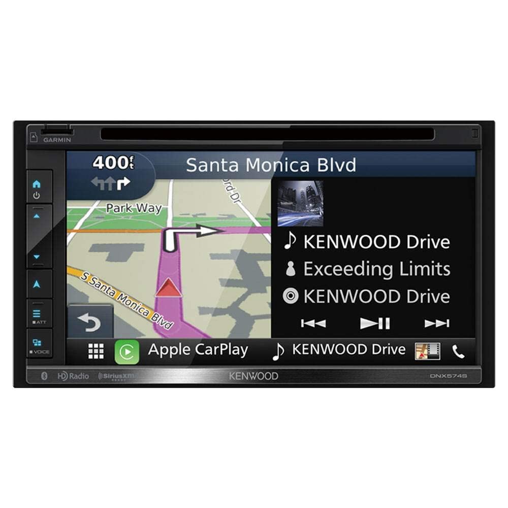 Kenwood DNX574S 2-Din AV Navigation System with Bluetooth & HD Radio