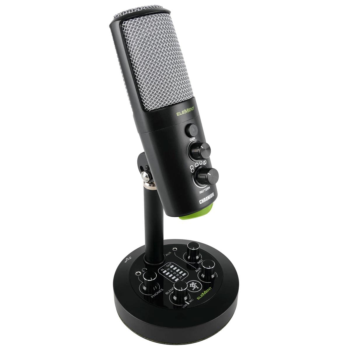 Mackie EM-CHROMIUM USB Condenser Microphone with 2-channel Mixer