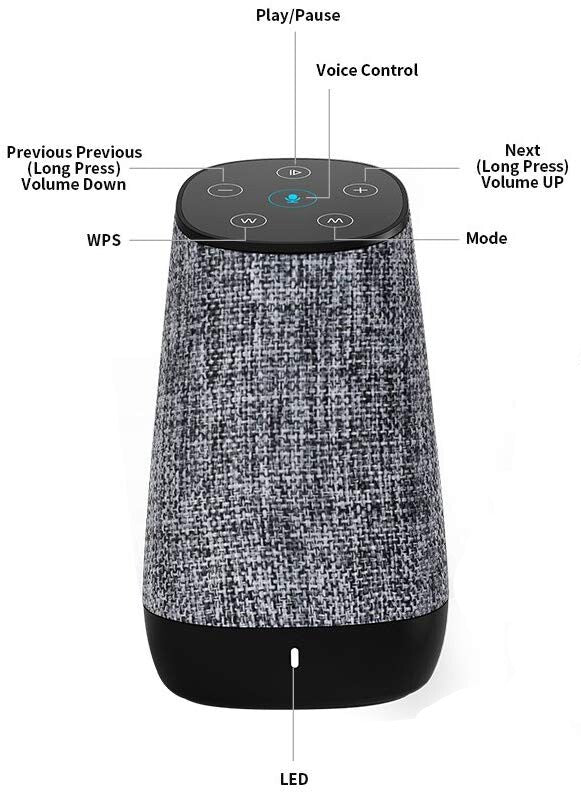 COWIN DIDA Portable Wi-Fi and Bluetooth Speaker