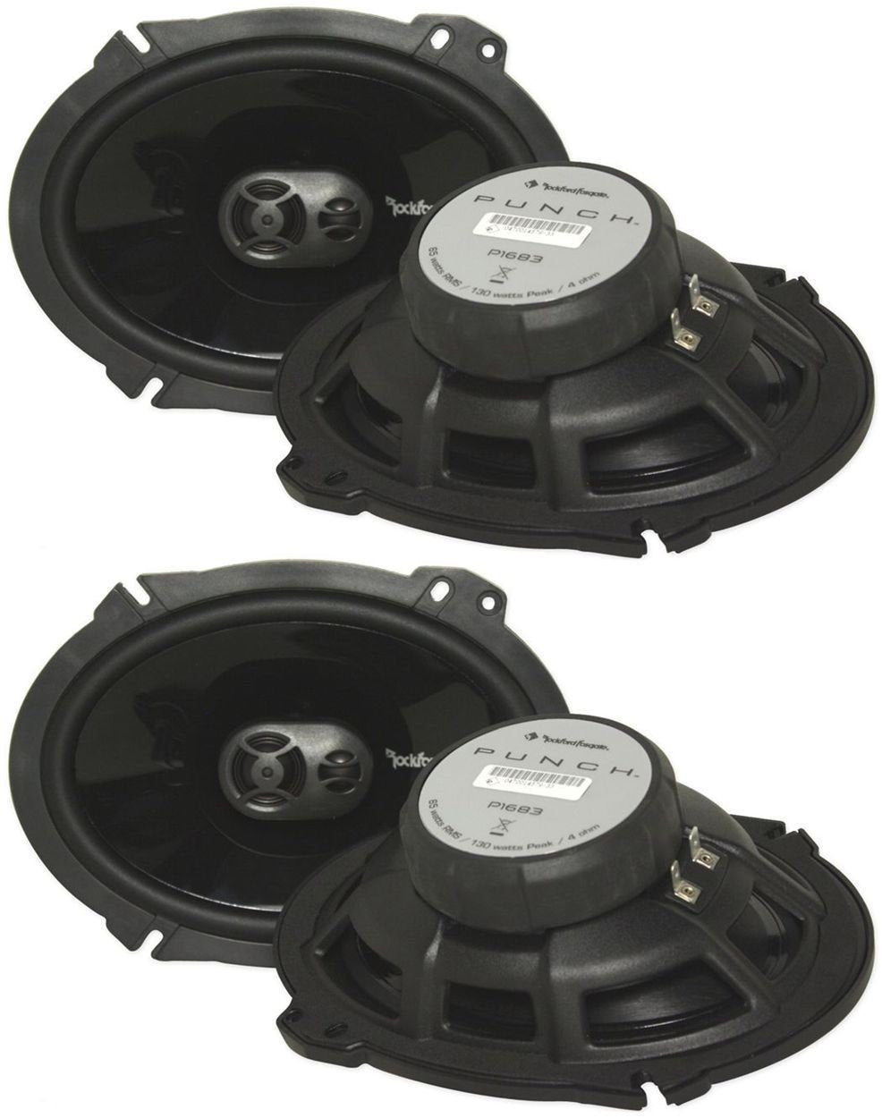 2 Pairs Of Rockford Fosgate P1683 130W 6