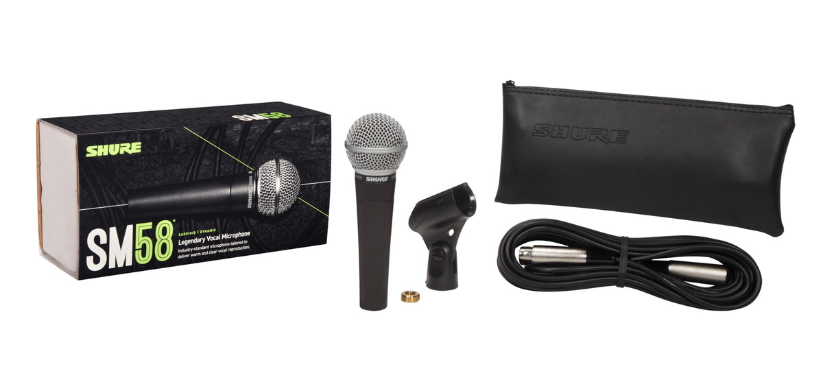 Shure SM58-CN Dynamic Cardioid Vocal Microphone with 25' Cable