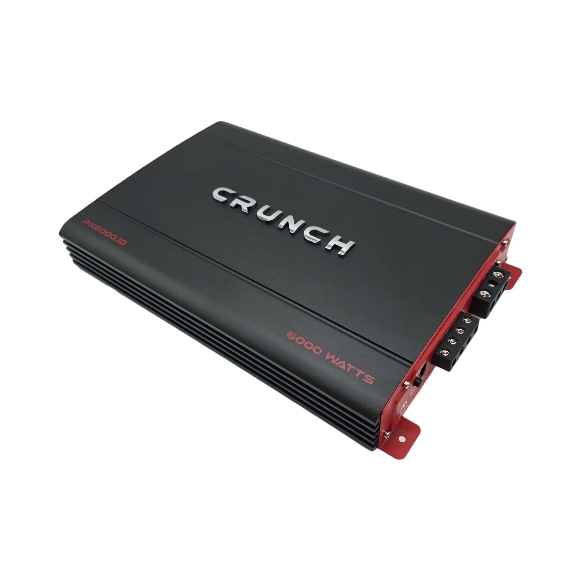 Crunch PX-6000.1D 6000W Class D Monoblock Car Amplifier with Bass Knob Included, Variable Low-Pass Filter, 45Hz Bass EQ, Subsonic Filter, and RCA Preamp Outputs