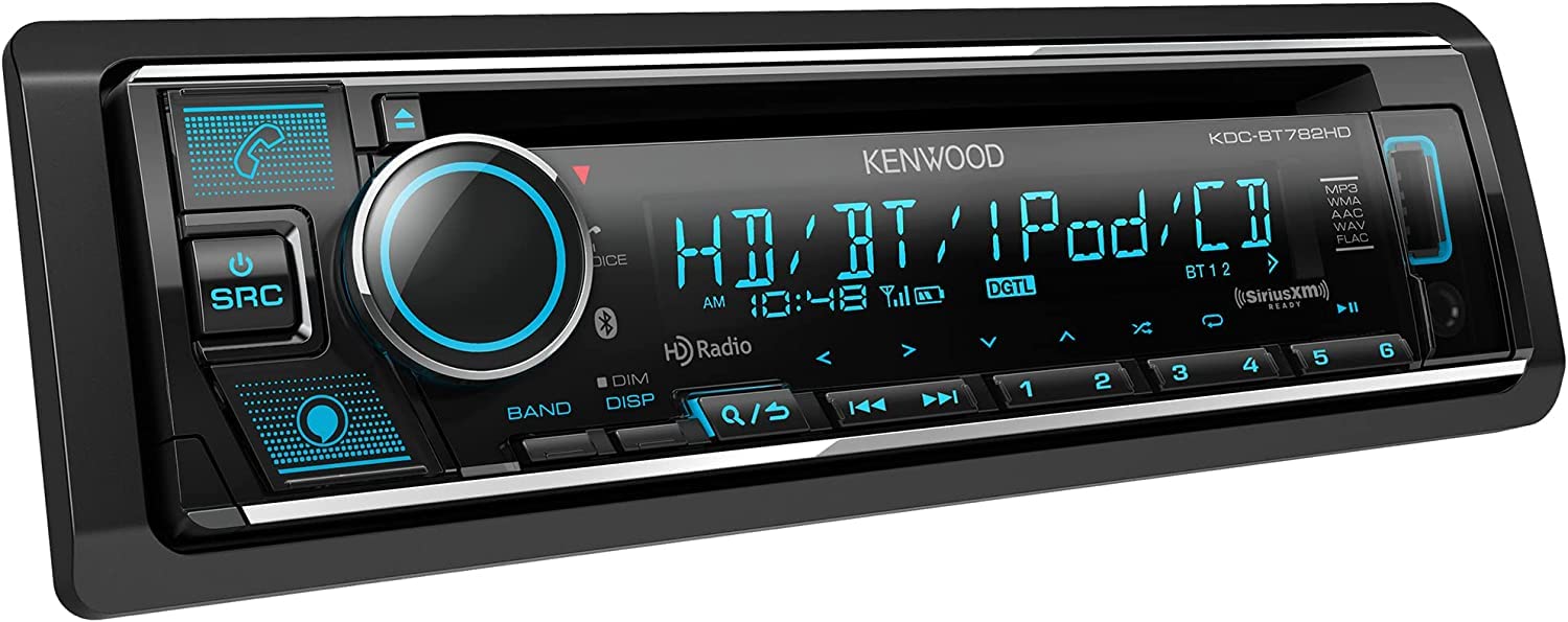 KENWOOD KDC-BT782HD CD Receiver w Bluetooth, HD Radio, Alexa Built-in, Spotify and Pandora Internet Radio Link for iPhone or Android Phone, SiriusXM Ready | Plus SXV300V1 SiriusXM Tuner