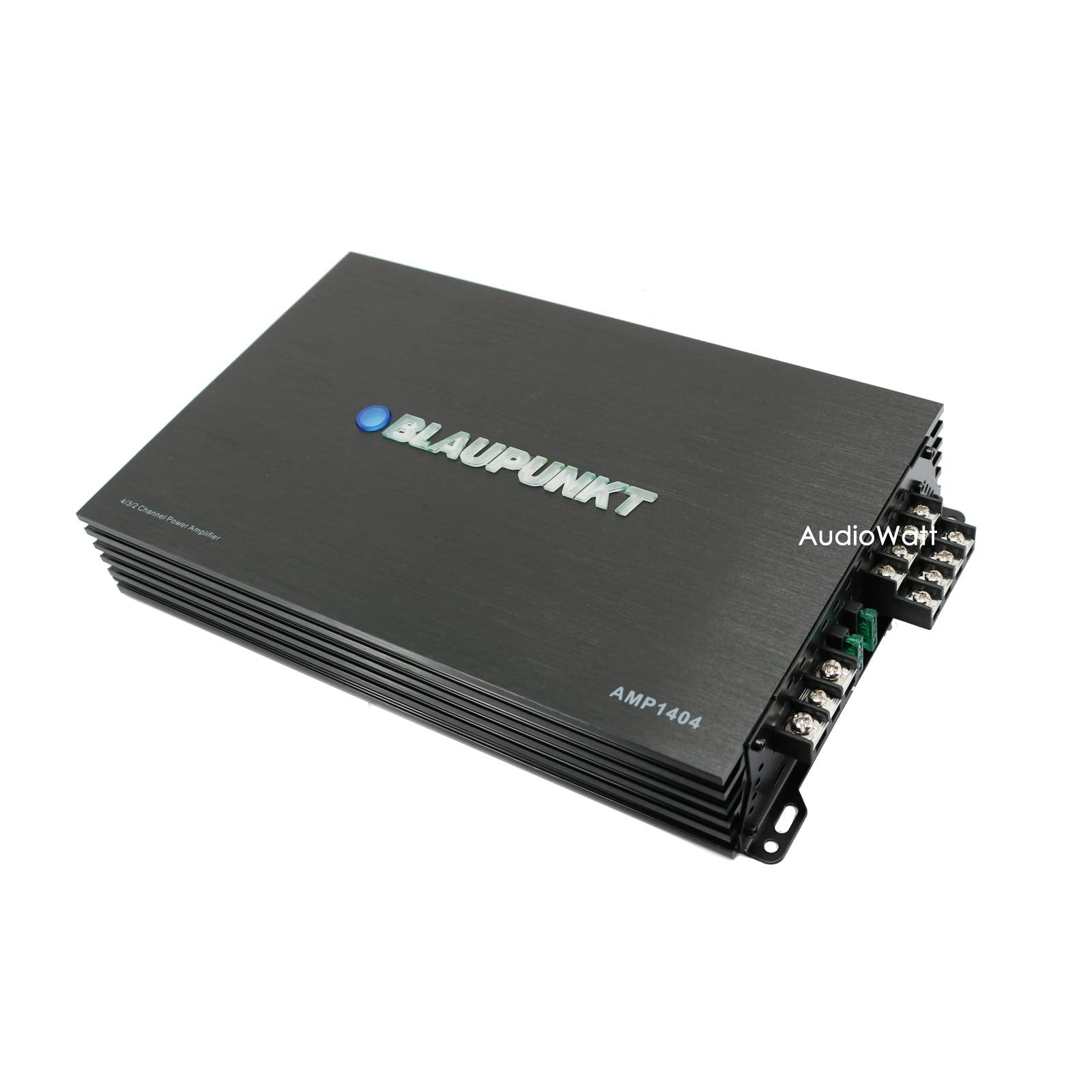 Blaupunkt AMP1404 Car Audio 4-Channel Amp Amplifier 1500 Watts Max Peak Power with Gravity Magnet Phone Holder Bundle