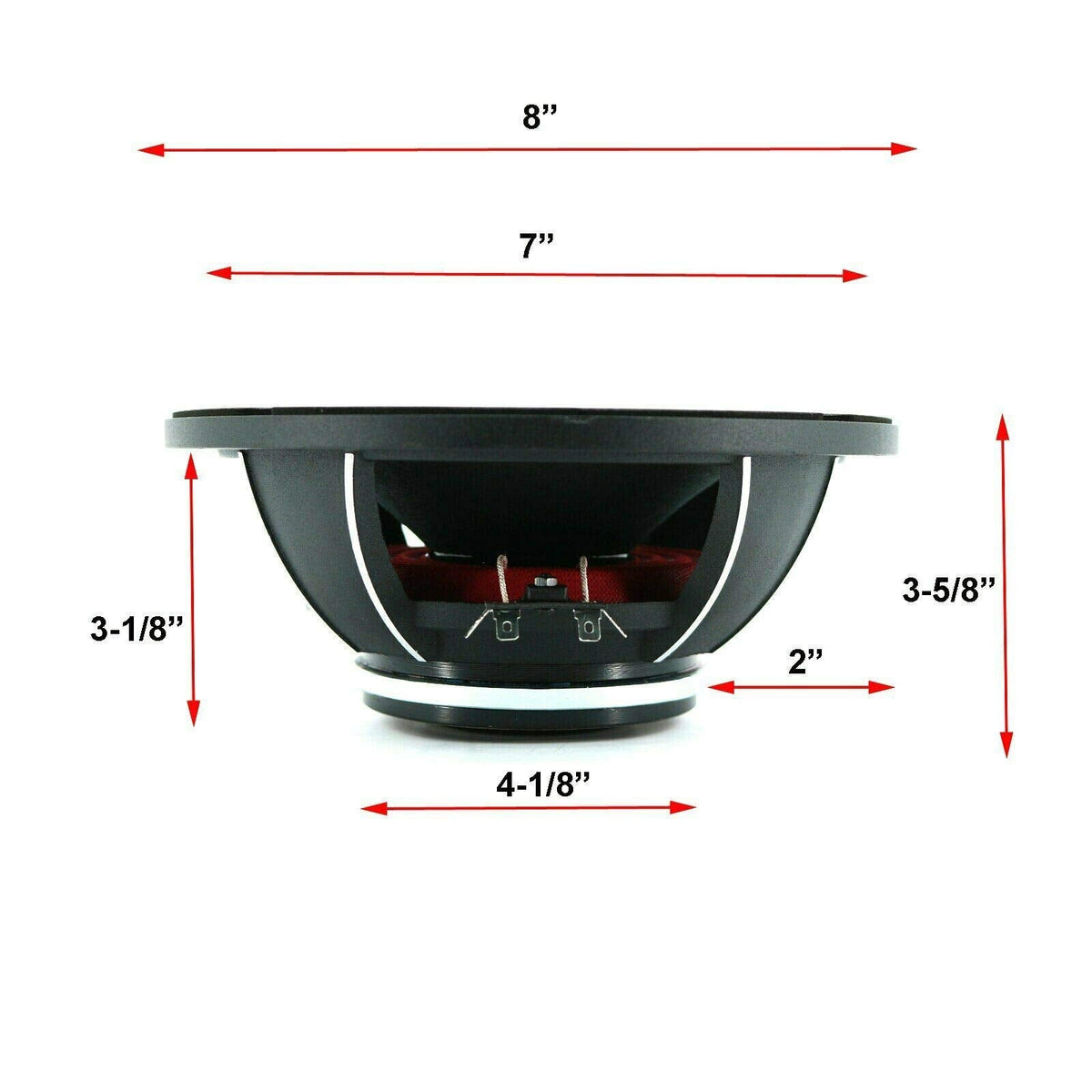 WARZONE WZL8 8" Midrange Bullet Speaker