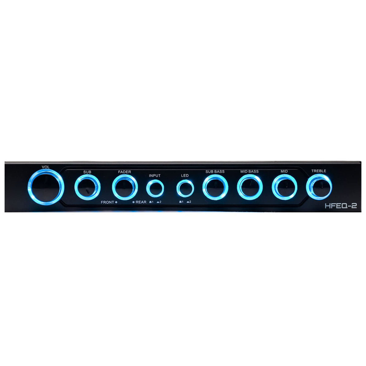 Hifonics HFEQ-2 4-Band 1/2-DIN Equalizer/Crossover