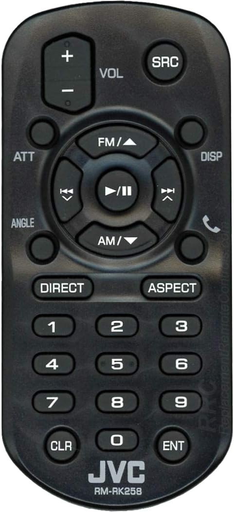 JVC RM-RK258 Wireless Remote Control for Select JVC Multimedia Receivers