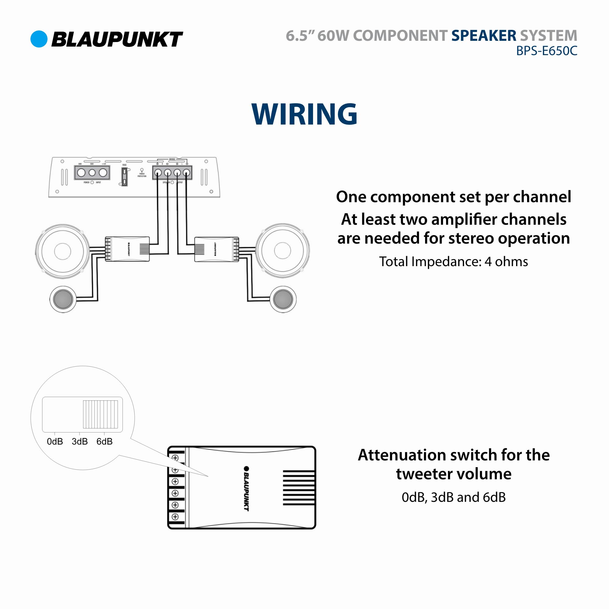 BLAUPUNKT BPS-E650C 6.5