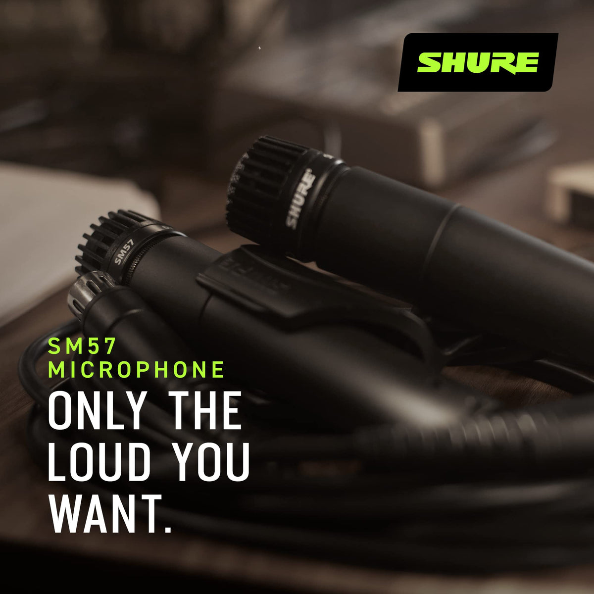 Shure SM57-LC Dynamic Cardioid Instrument Microphone