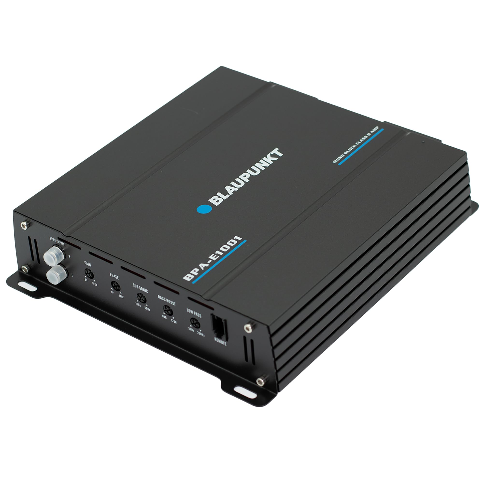 Blaupunkt BPA-E1001 1-Channel Class D Monoblock Amplifier 2000W Max - Deep Bass, High Efficiency, Compact Design Bundle with Gravity Magnet Phone Holder
