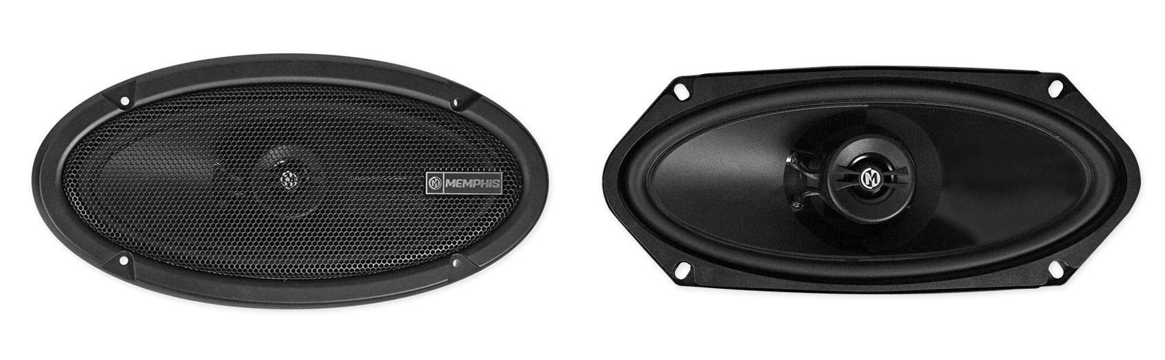 Memphis Bundle - 2 Items Pairs Audio PRX410 4x10 100 Watt 2-Way Car Speakers w/Pivot Tweeters