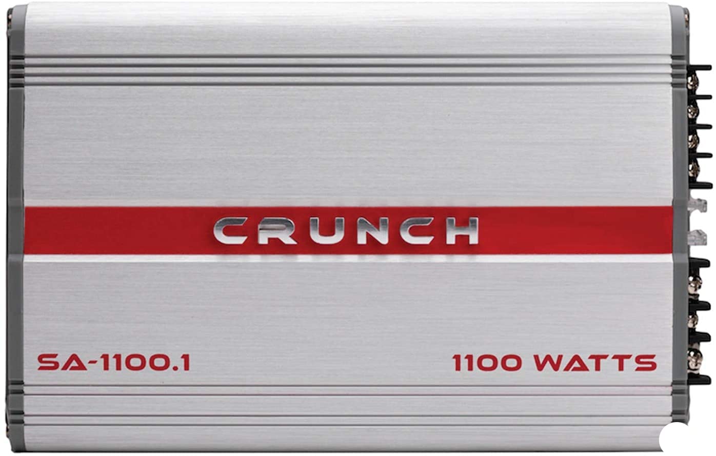Crunch SA-1100.1 Smash Series 1,100-Watt Monoblock Class AB Amp Car Audio Sound System Subwoofer Speaker Amp Amplifier with Gravity Magnet Phone Holder and 4 Gauge Kit Red Bundle