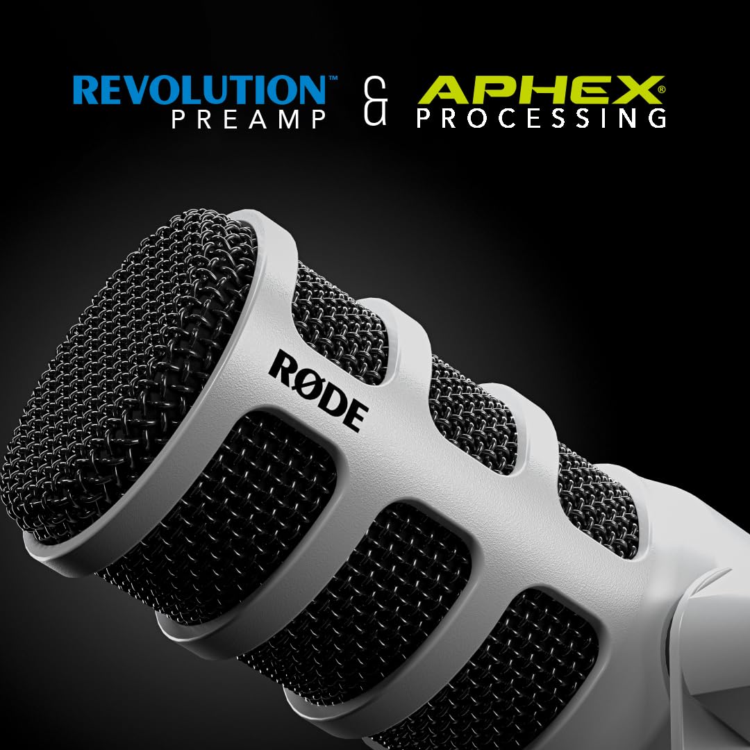 RØDE PODMICUSBW PodMic USB Dynamic Broadcast Microphone
