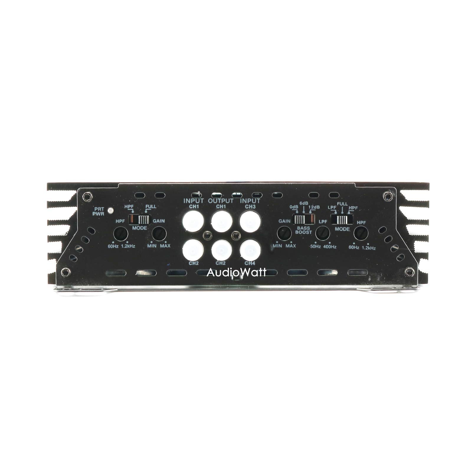 Blaupunkt AMP1404 Car Audio 4-Channel Amp Amplifier 1500 Watts Max Peak Power with Gravity Magnet Phone Holder Bundle