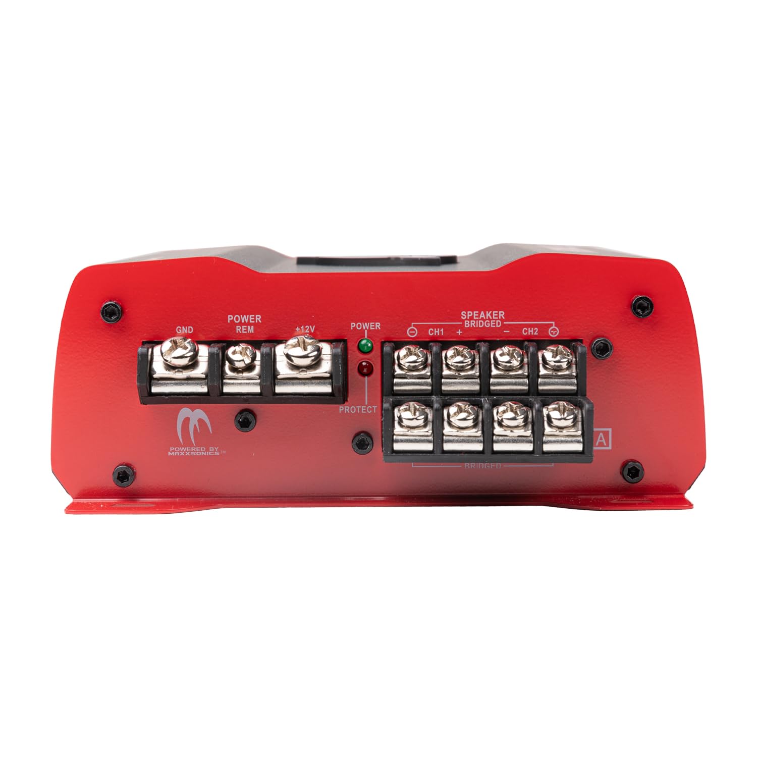 Crunch DR-1325.4D V-Drive 1325W 4-Channel Car Audio Amplifier - Class D, QTD Cooling, LED VU-Meter, Adjustable Crossovers, Multiple Operation Modes