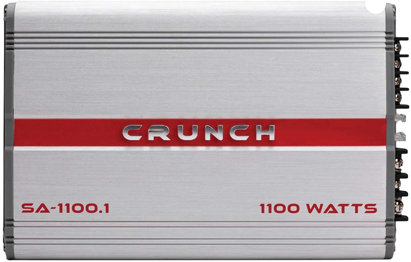 Crunch SA-1100.1 Smash Series 1,100-Watt Monoblock Class AB Amp Car Audio Sound System Subwoofer Speaker Amp Amplifier with Gravity Magnet Phone Holder and 4 Gauge Kit Red Bundle