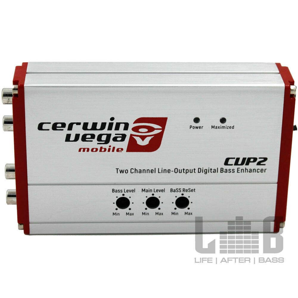 Cerwin-Vega CVP2 2-Channel Line-Output Converter Digital Bass Enhancer, Includes Remote Bass Control