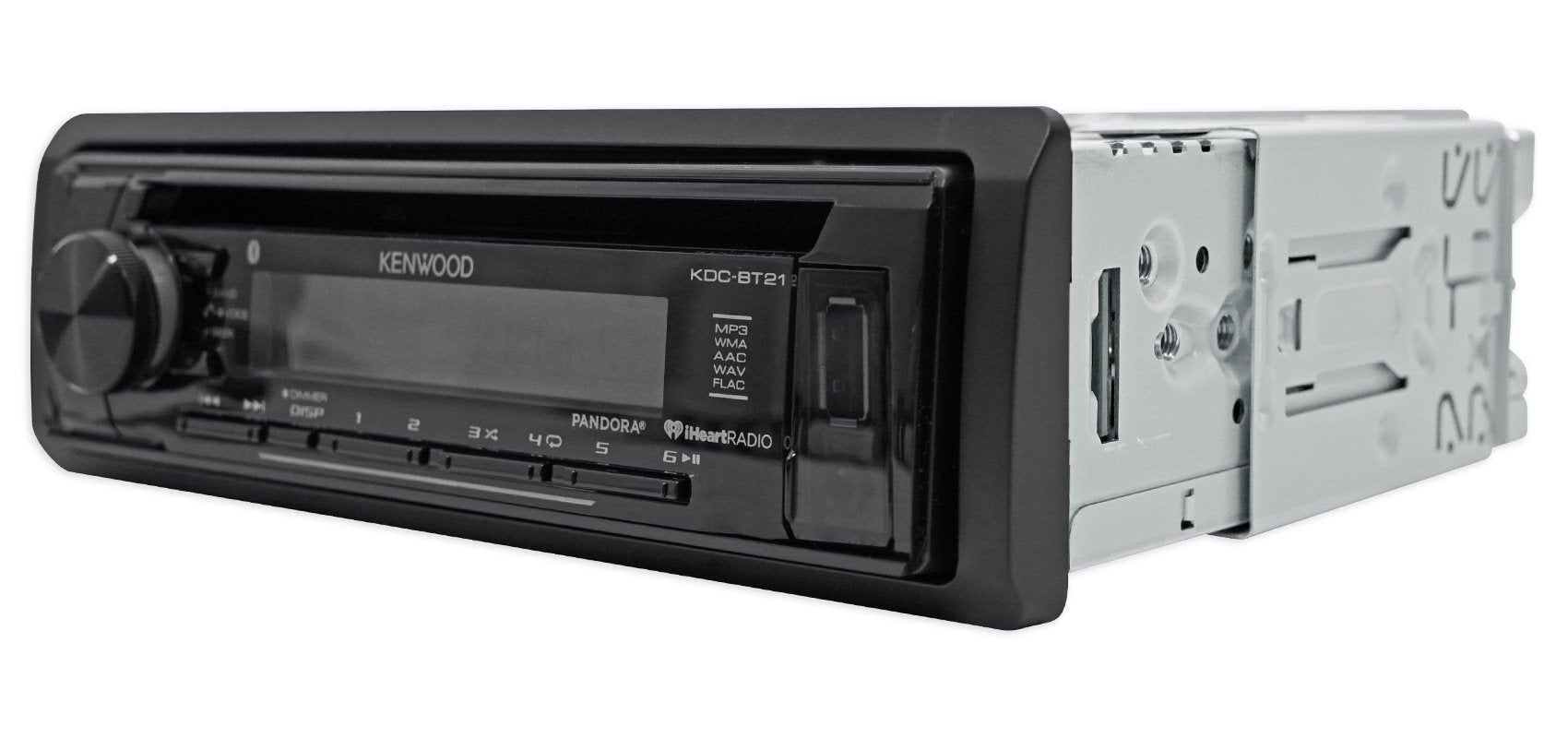Kenwood KDC-BT21 in-Dash 1-DIN CD/MP3 Car Stereo Receiver with Bluetooth and Front USB Input