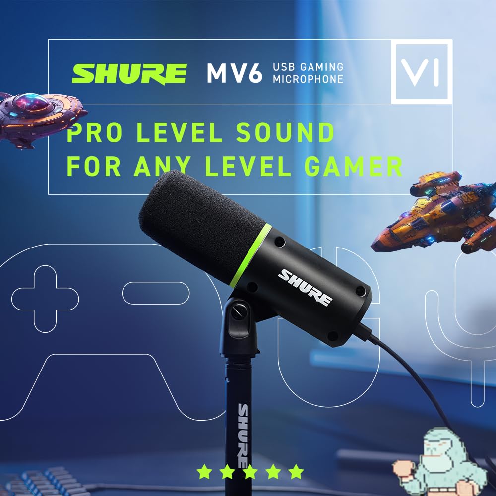Shure MV6 USB Gaming Microphone