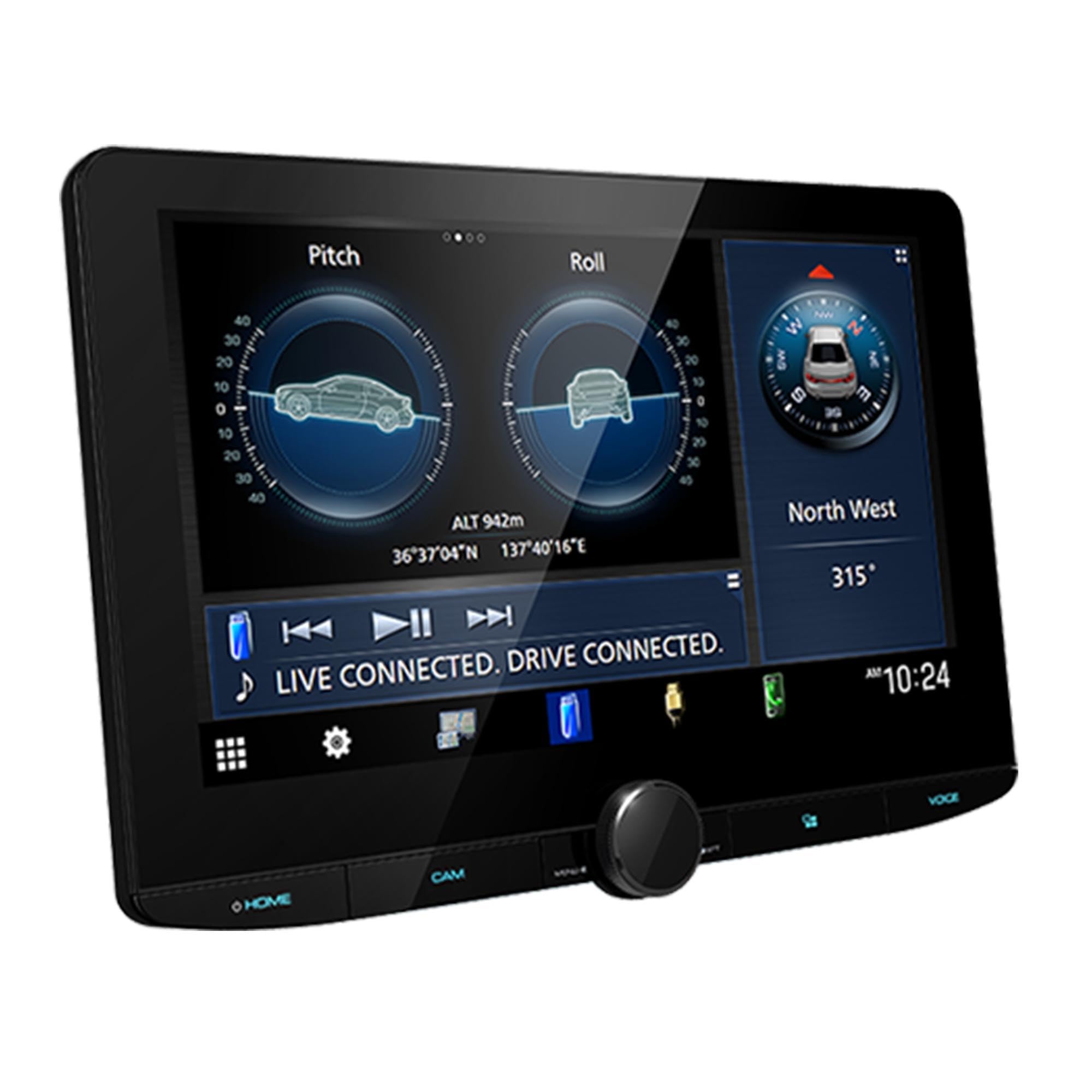 Kenwood DMX1038S 10.1 Inch Floating Panel Digital Multimedia Receiver
