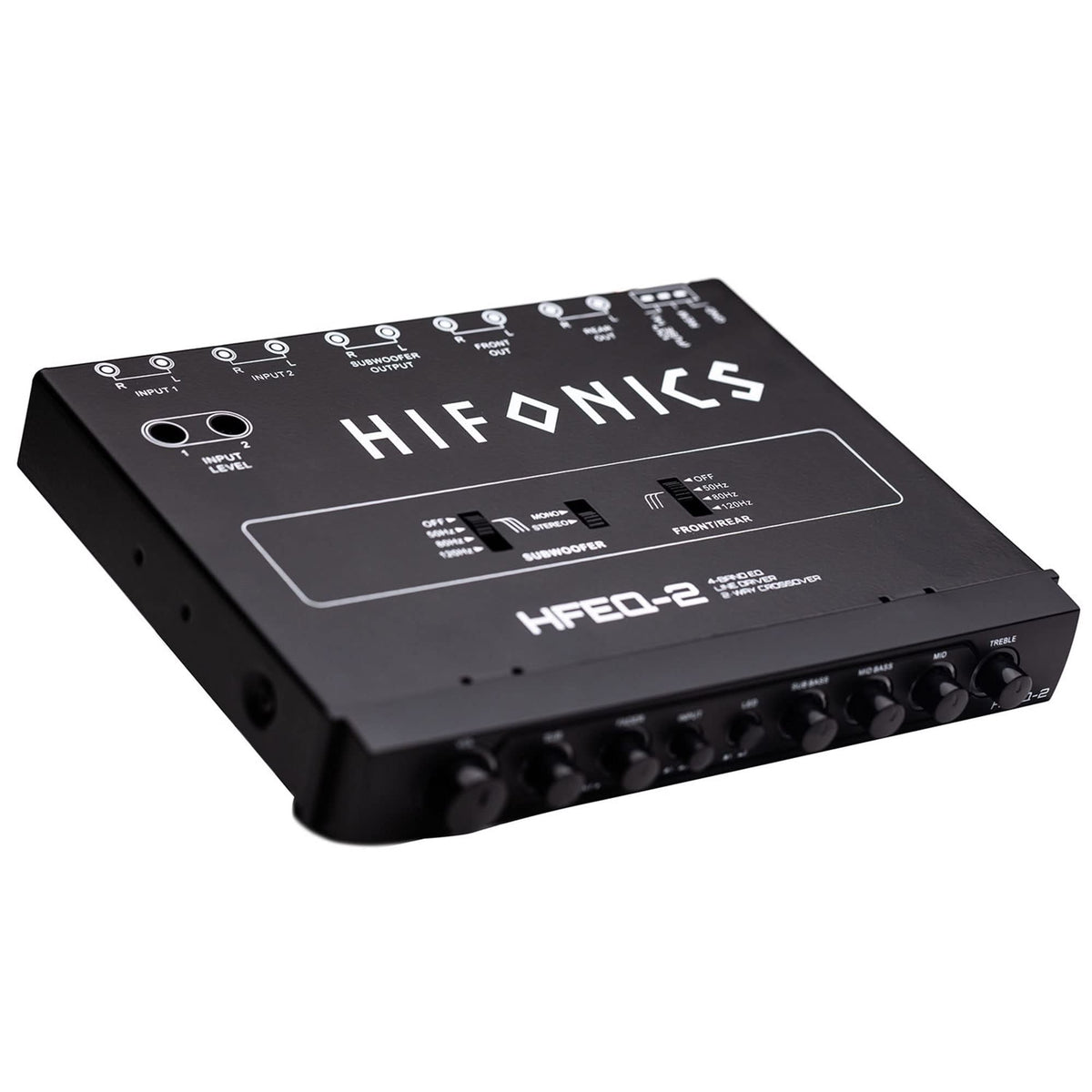 Hifonics HFEQ-2 4-Band 1/2-DIN Equalizer/Crossover