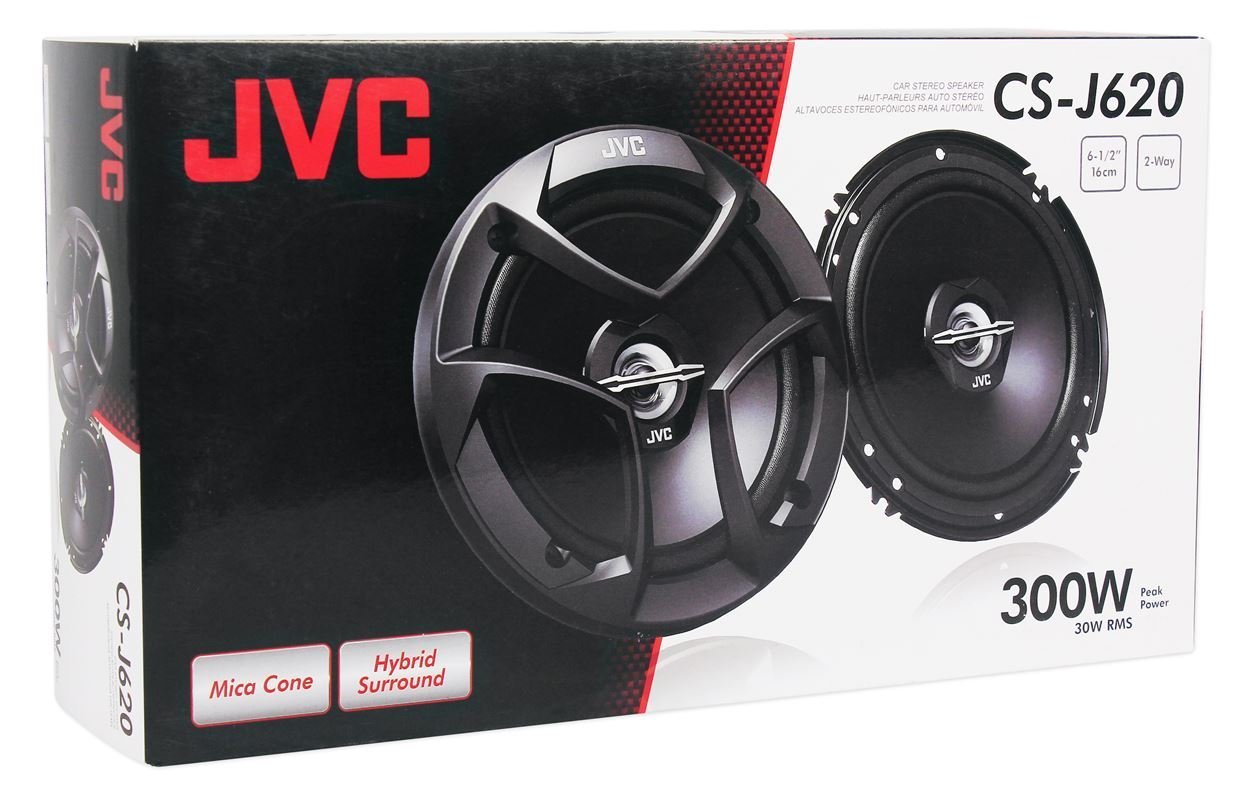 JVC KD-T910BTS - CD Receiver w/Bluetooth, Front USB, AUX, Amazon Alexa, SirusXM Ready + Two Pairs of JVC 6.5