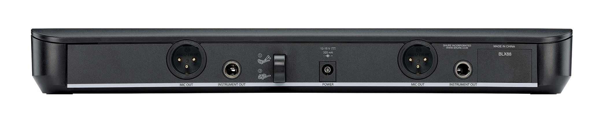 Shure BLX288/B58 Wireless Microphone System - 14-Hour Battery Life, 300 ft Range, UHF | Includes (2) BETA 58A Handheld Vocal Mics, Dual Channel Receiver | H11 Band (BLX288/B58-H11)