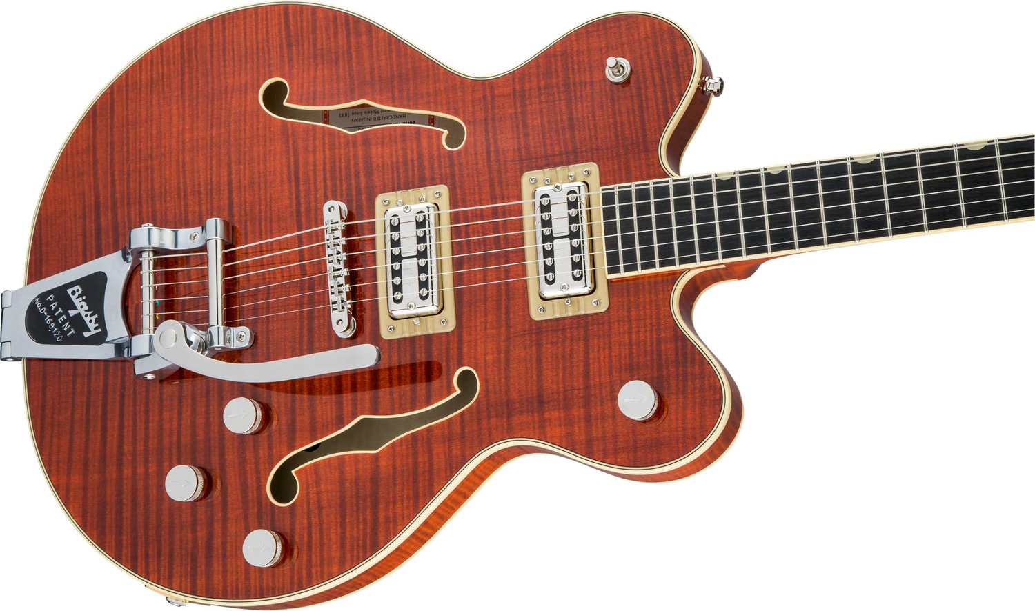 Gretsch G6609TFM Players Edition Broadkaster Center Block Electric Guitar - Bourbon