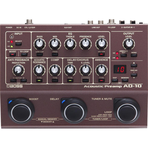 BOSS AD-10 Acoustic Preamp/DI Pedal