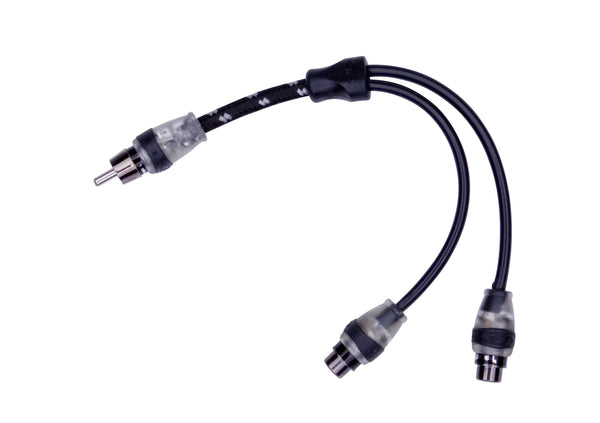 Rockford Fosgate RFITY-1M 1 Male To 2 Female RCA Y-Adapter