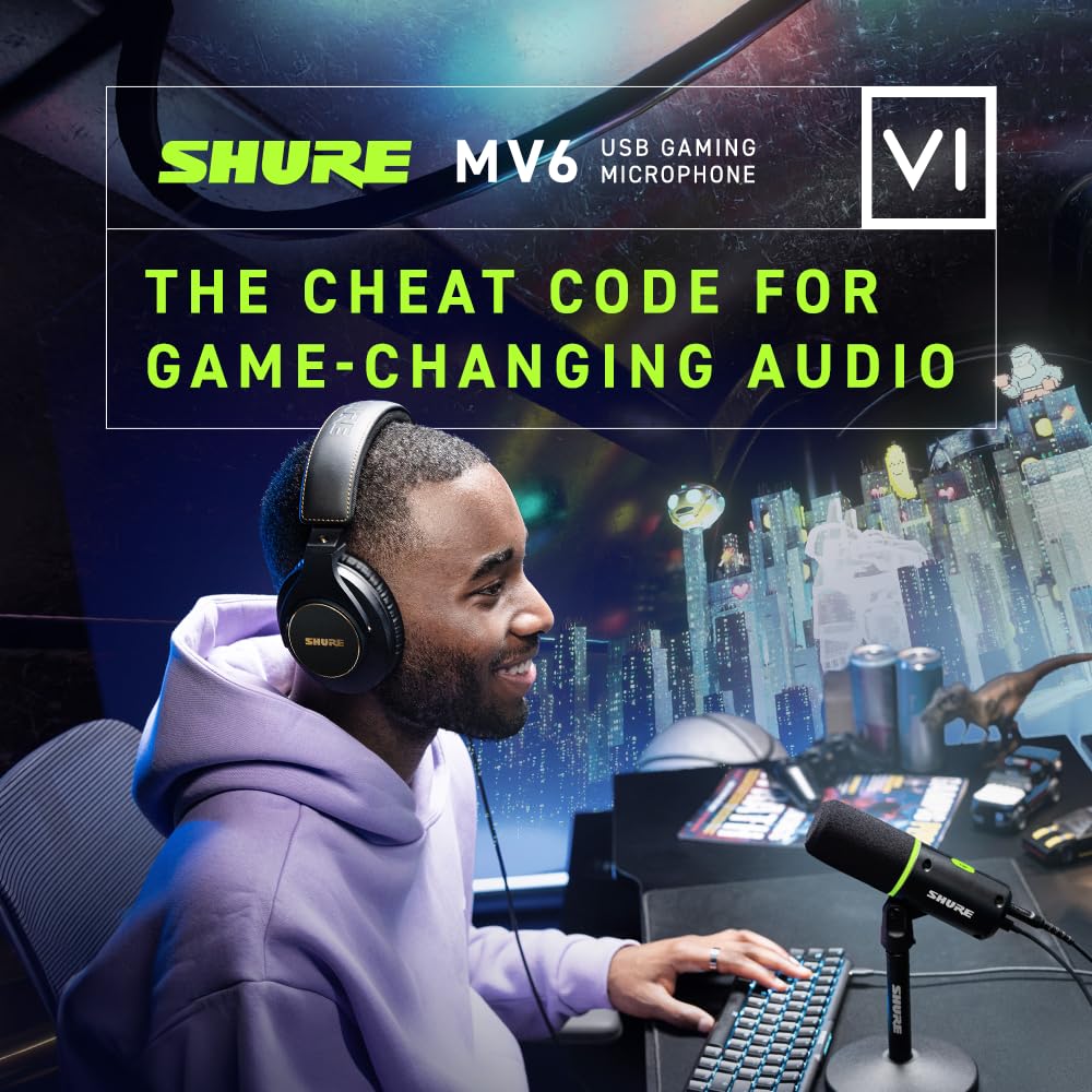 Shure MV6 USB Gaming Microphone