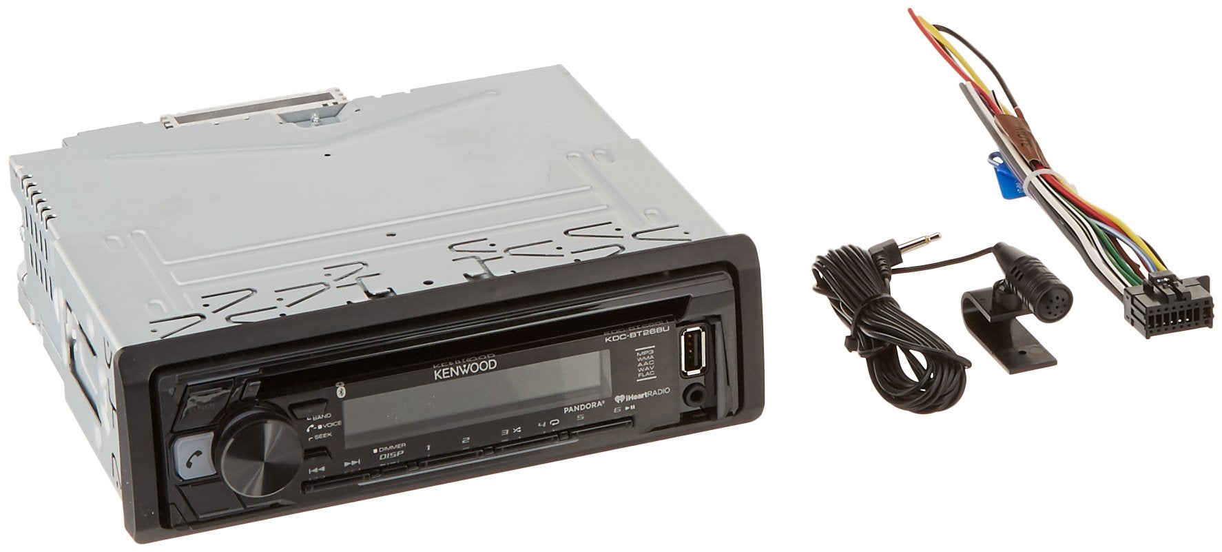 Kenwood KDC-BT268U Single-DIN CD Receiver w/ Bluetooth, USB & Aux Input