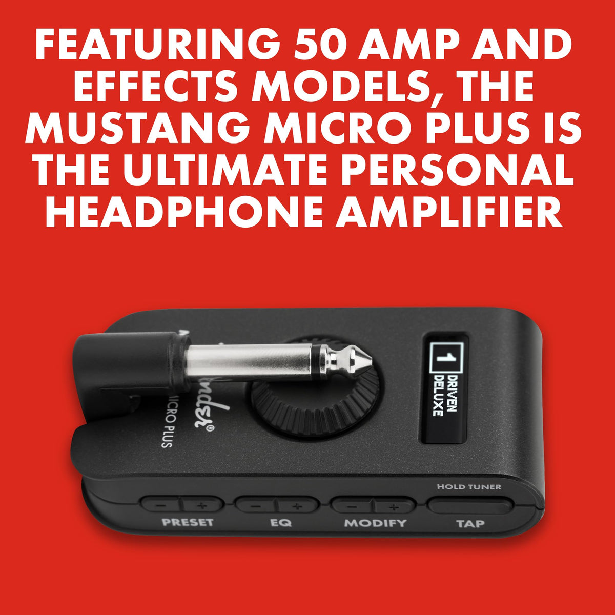 Fender Mustang Micro Plus Headphone Guitar Amplifier