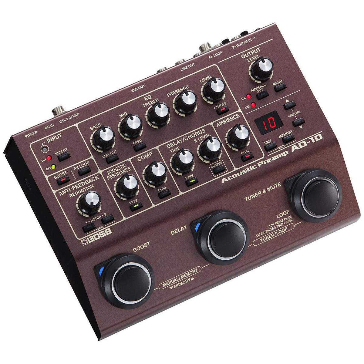 BOSS AD-10 Acoustic Preamp/DI Pedal