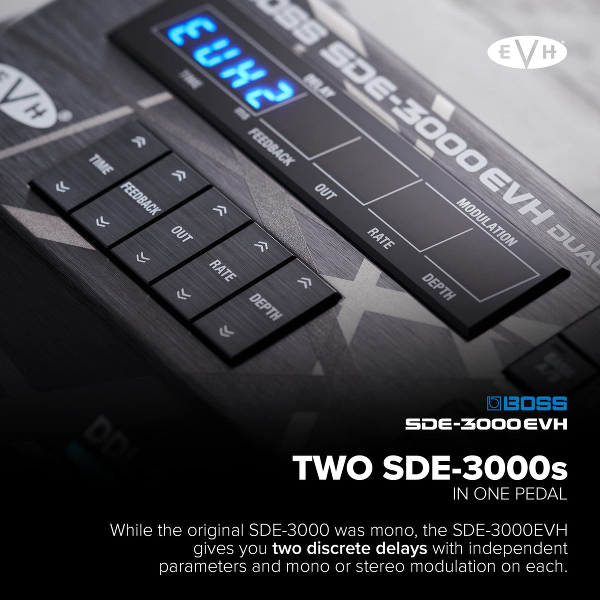 BOSS SDE-3000EVH Dual Digital Delay Pedal